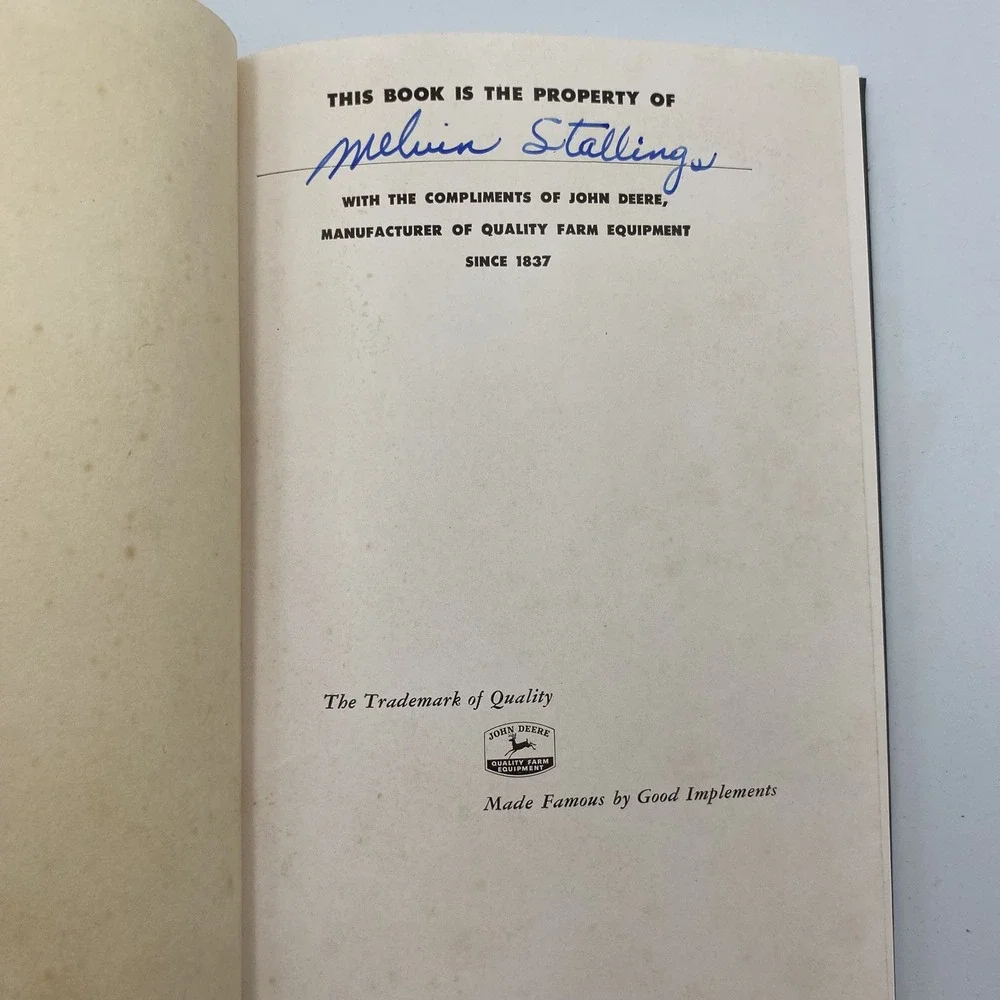The Operation, Care and Repair of‎ Farm Machinery Book John Deere 25th Ed. 1950s